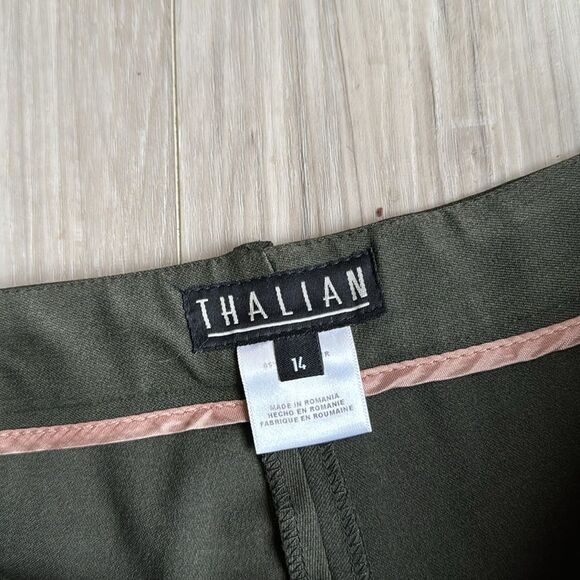 Thalian Olive Green Pants, Professional Slacks Size 14 - Picture 5 of 5